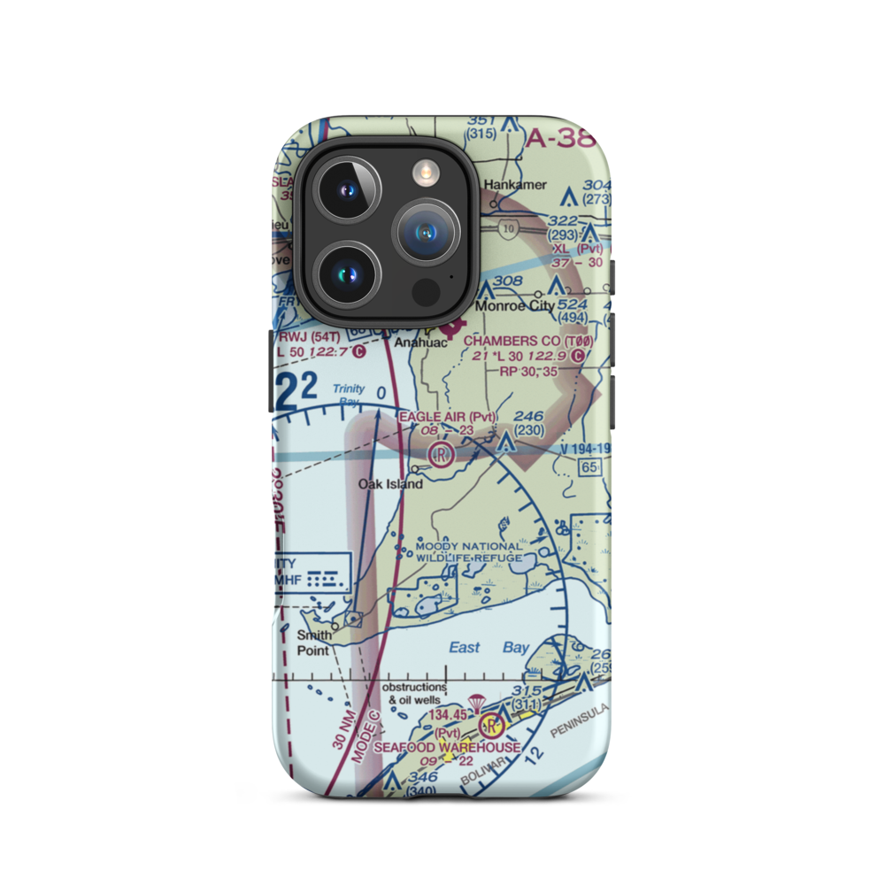 Eagle Air Airport (1TS0) VFR Sectional  Tough iPhone Case iPhone 16 Pro model shown