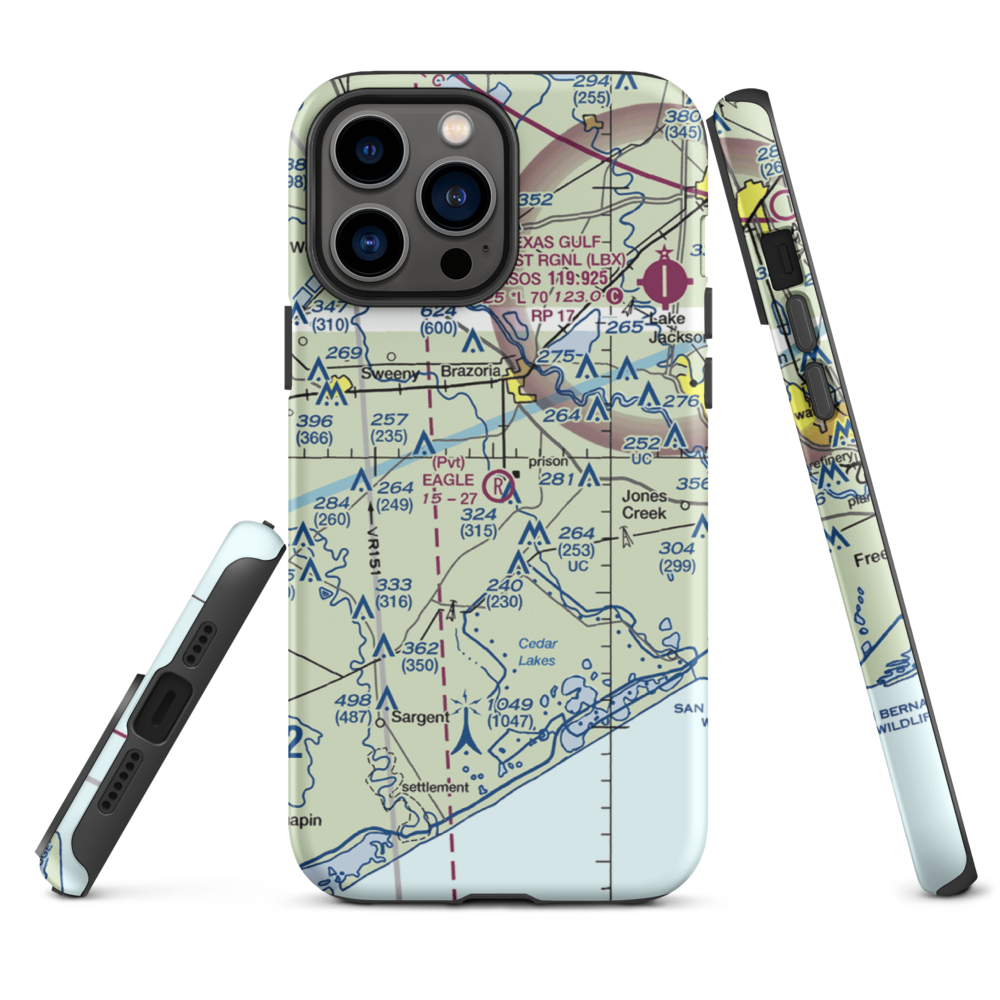 Eagle Air Park (2TE0) VFR Sectional  Tough iPhone Case iPhone 13 Pro Max model shown
