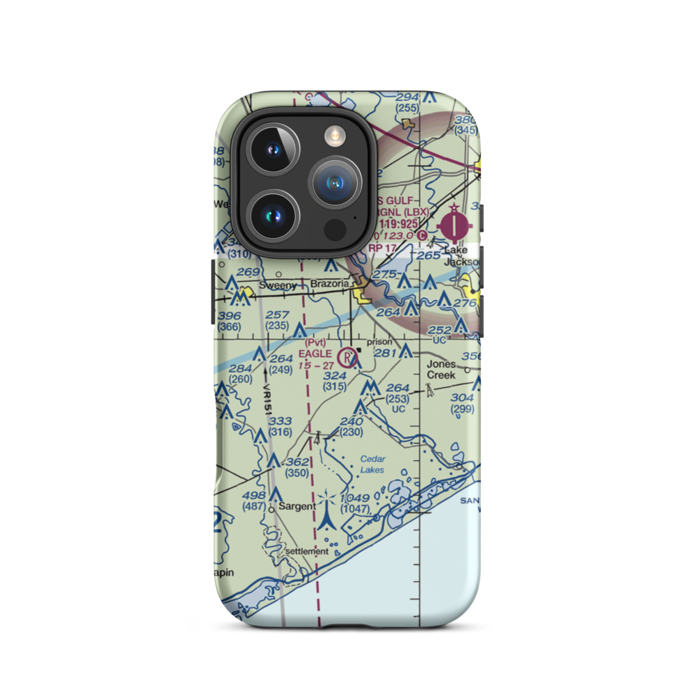 Eagle Air Park (2TE0) VFR Sectional  Tough iPhone Case iPhone 16 Pro model shown