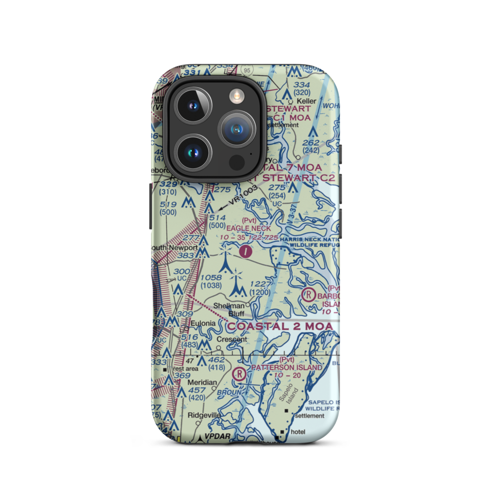 Eagle Neck Airport (1GA0) VFR Sectional  Tough iPhone Case iPhone 16 Pro model shown
