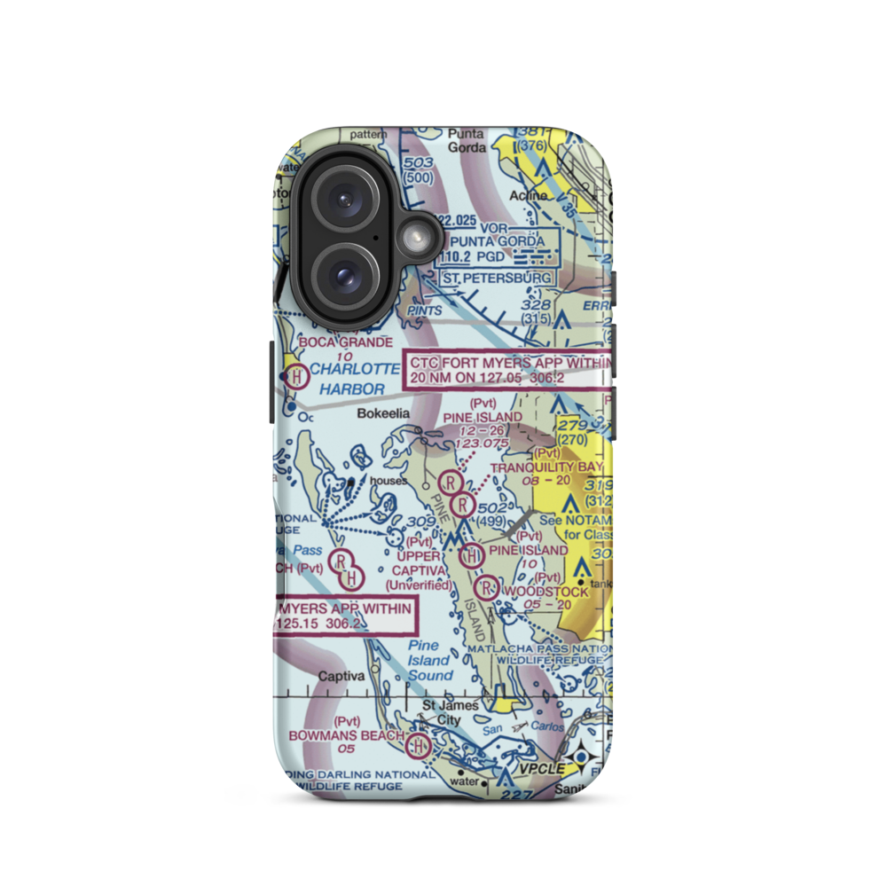 Eagle's Landing Airport (69FL) VFR Sectional  Tough iPhone Case iPhone 16 model shown