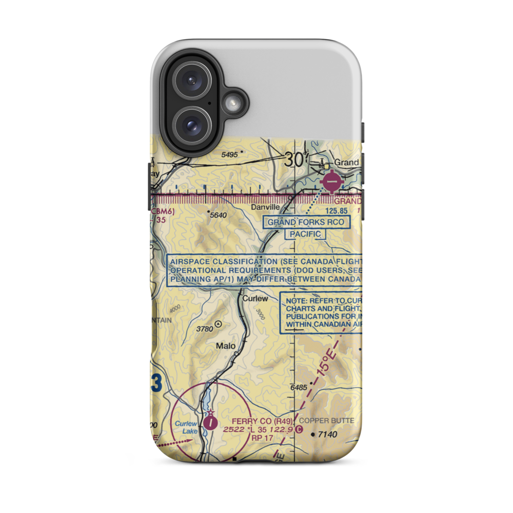 Eagle's Nest Airport (US-0121) VFR Sectional  Tough iPhone Case iPhone 16 Plus model shown