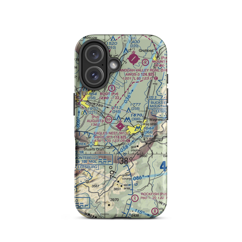 Eagle's Nest Airport (W13) VFR Sectional  Tough iPhone Case iPhone 16 model shown