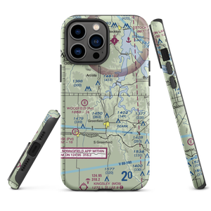 Eagle's Point & Red Barn Village Airpark (1MO9) VFR Sectional  Tough iPhone Case