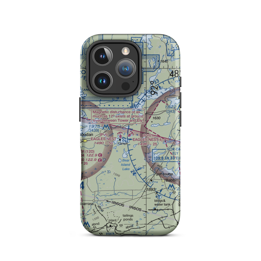 Eagles Nest 4 Seaplane Base (73MN) VFR Sectional  Tough iPhone Case iPhone 16 Pro model shown