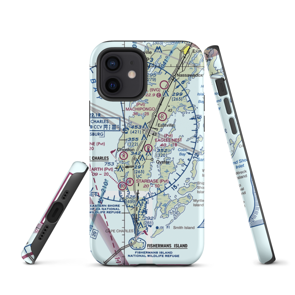 Eagles Nest Airport (21VA) VFR Sectional  Tough iPhone Case iPhone 12 model shown