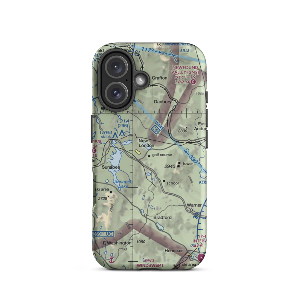Eagles Nest Airport (NH40) VFR Sectional  Tough iPhone Case iPhone 16 model shown