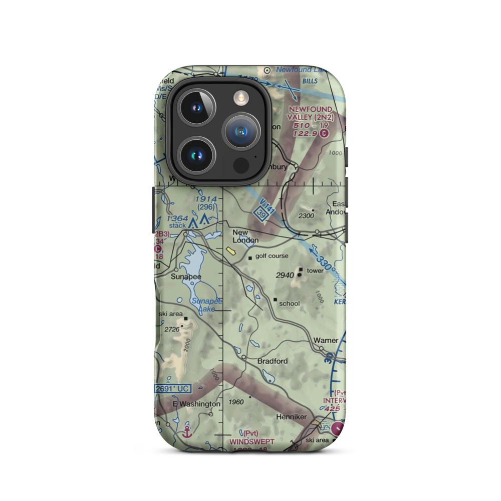 Eagles Nest Airport (NH40) VFR Sectional  Tough iPhone Case iPhone 16 Pro model shown