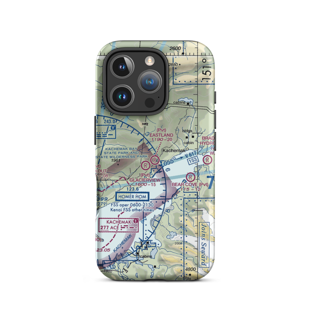 Eastland Airport (98AK) VFR Sectional  Tough iPhone Case iPhone 16 Pro model shown