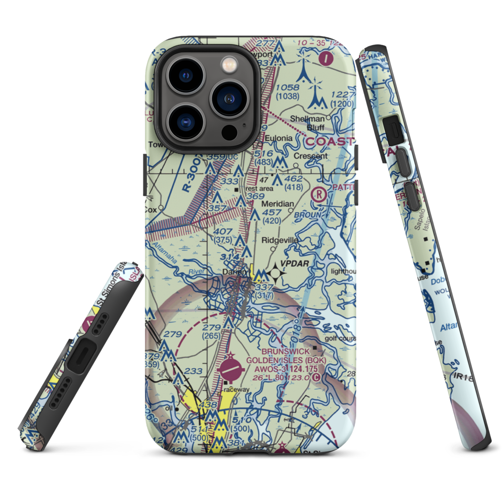 Eden Field (3GE7) VFR Sectional  Tough iPhone Case iPhone 13 Pro Max model shown