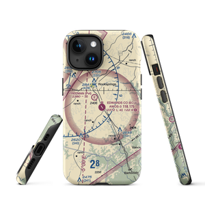 Edwards County Airport (ECU) VFR Sectional  Tough iPhone Case