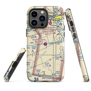 Edwards Lucian Wells Ranch Airport (TX31) VFR Sectional  Tough iPhone Case