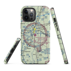 Effingham County Memorial Airport (1H2) VFR Sectional  Tough iPhone Case