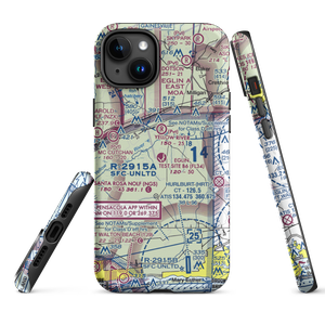 Eglin Test Site B6 Airport (FL34) VFR Sectional  Tough iPhone Case