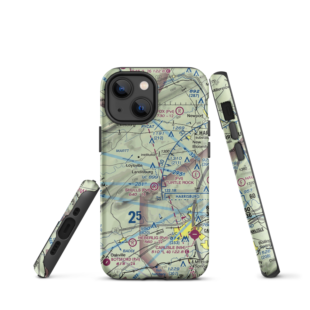 Egolf Airport (2PA7) VFR Sectional  Tough iPhone Case iPhone 13 mini model shown
