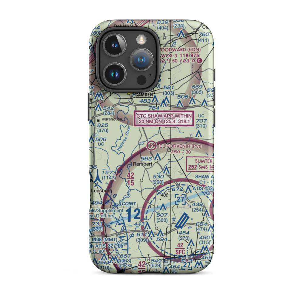 El Porvenir Airpark (SC44) VFR Sectional  Tough iPhone Case iPhone 16 Pro Max model shown