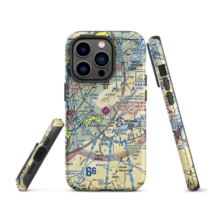 Elizabethton Municipal Airport (0A9) VFR Sectional  Tough iPhone Case