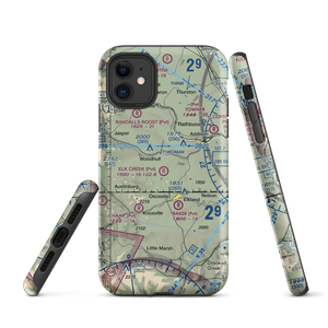 Elk Creek Airport (47NY) VFR Sectional  Tough iPhone Case