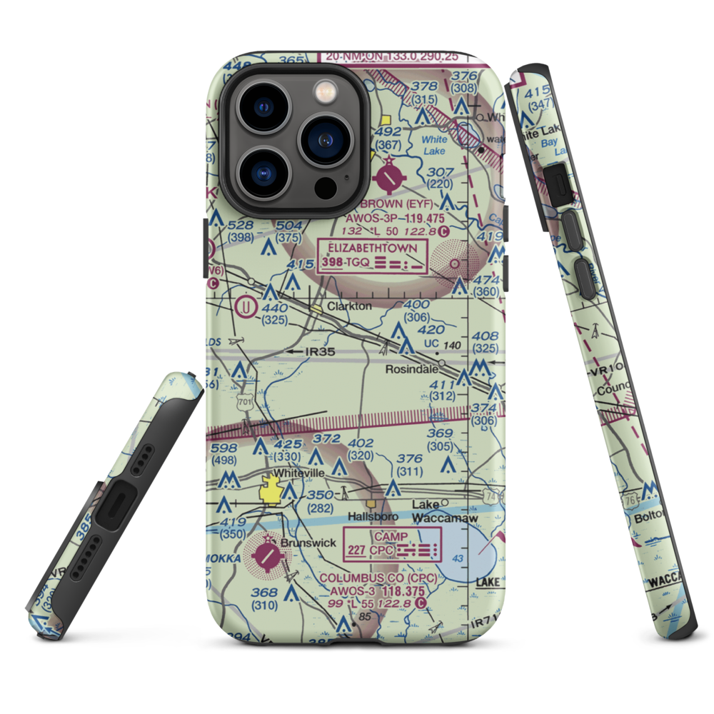 Elkins Field (2NR2) VFR Sectional  Tough iPhone Case iPhone 13 Pro Max model shown