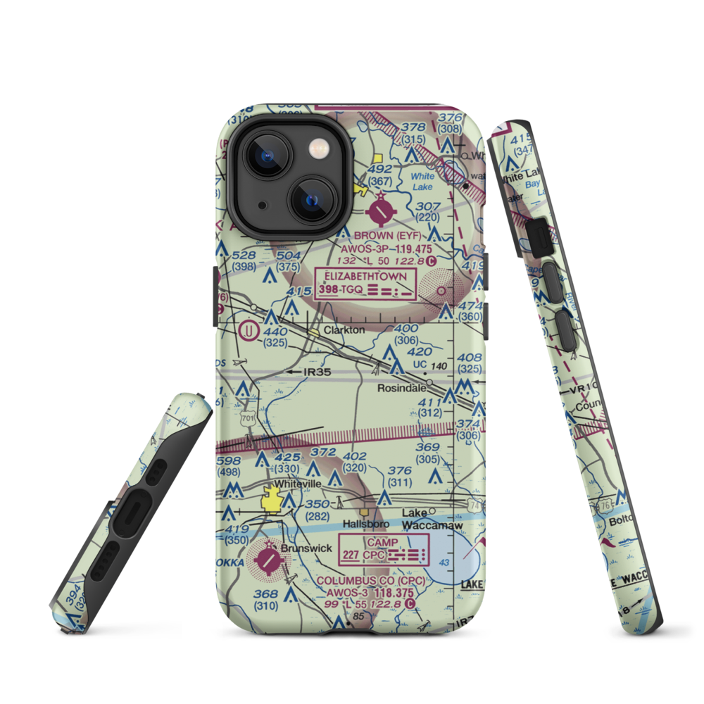 Elkins Field (2NR2) VFR Sectional  Tough iPhone Case iPhone 14 model shown