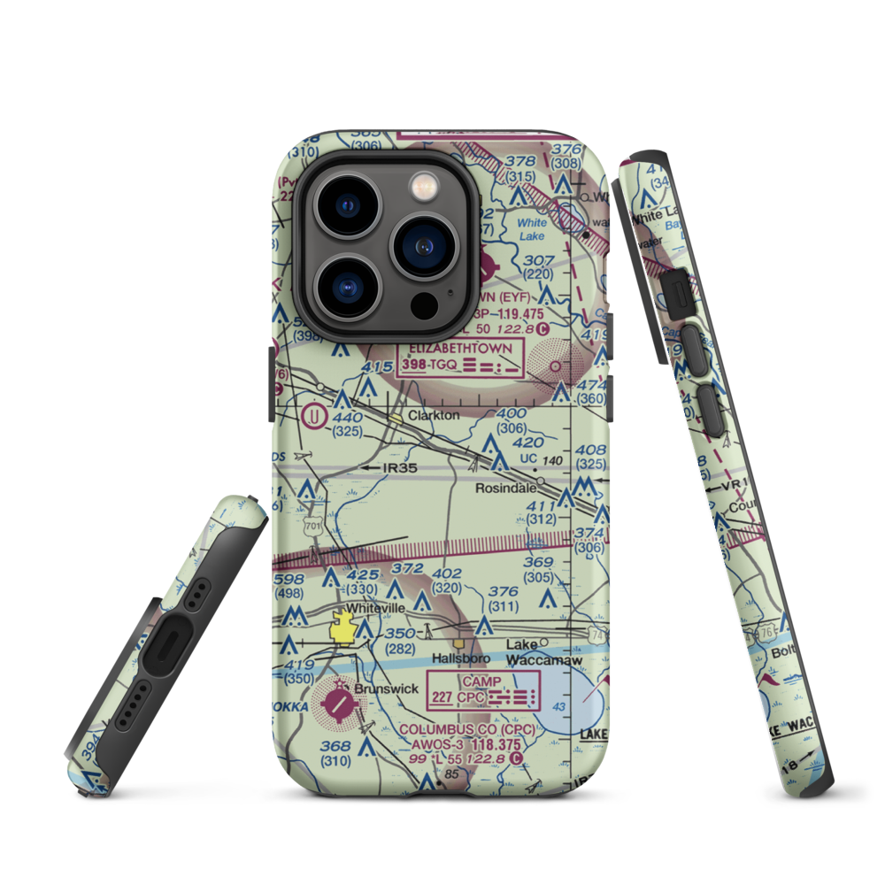 Elkins Field (2NR2) VFR Sectional  Tough iPhone Case iPhone 14 Pro model shown