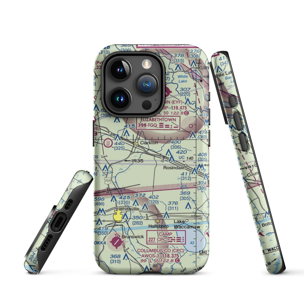 Elkins Field (2NR2) VFR Sectional  Tough iPhone Case iPhone 15 Pro model shown