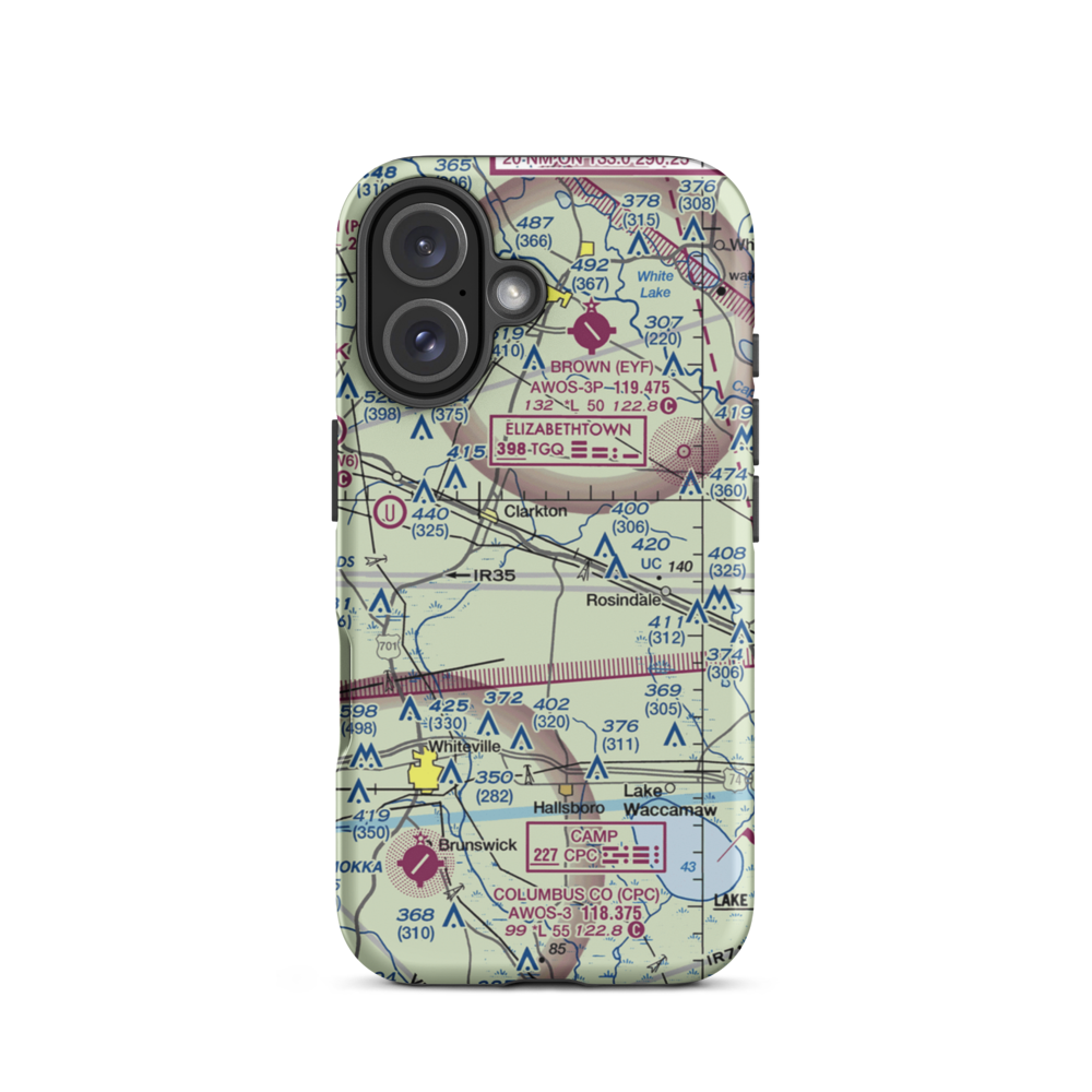 Elkins Field (2NR2) VFR Sectional  Tough iPhone Case iPhone 16 model shown
