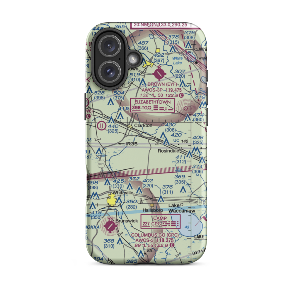 Elkins Field (2NR2) VFR Sectional  Tough iPhone Case iPhone 16 Plus model shown