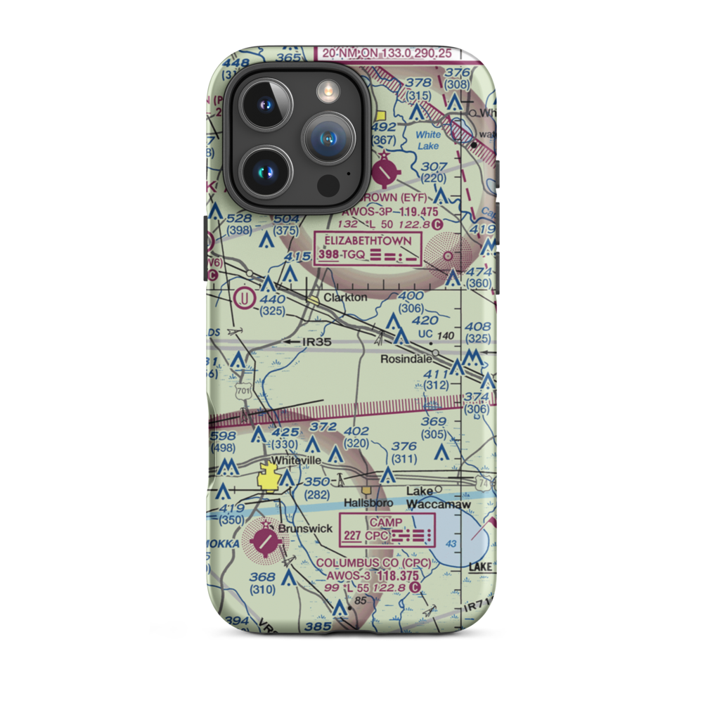 Elkins Field (2NR2) VFR Sectional  Tough iPhone Case iPhone 16 Pro Max model shown