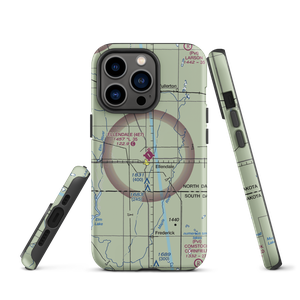 Ellendale Municipal Airport (4E7) VFR Sectional  Tough iPhone Case