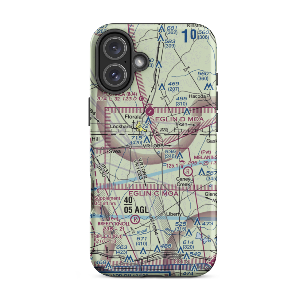Ellis Agricultural Field (34FL) VFR Sectional  Tough iPhone Case iPhone 16 Plus model shown