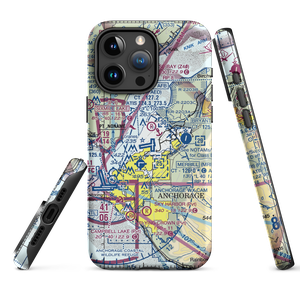 Elmendorf Air Force Base (EDF) VFR Sectional  Tough iPhone Case