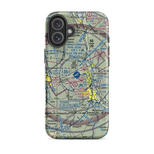 Elmira Corning Regional Airport (ELM) VFR Sectional  Tough iPhone Case