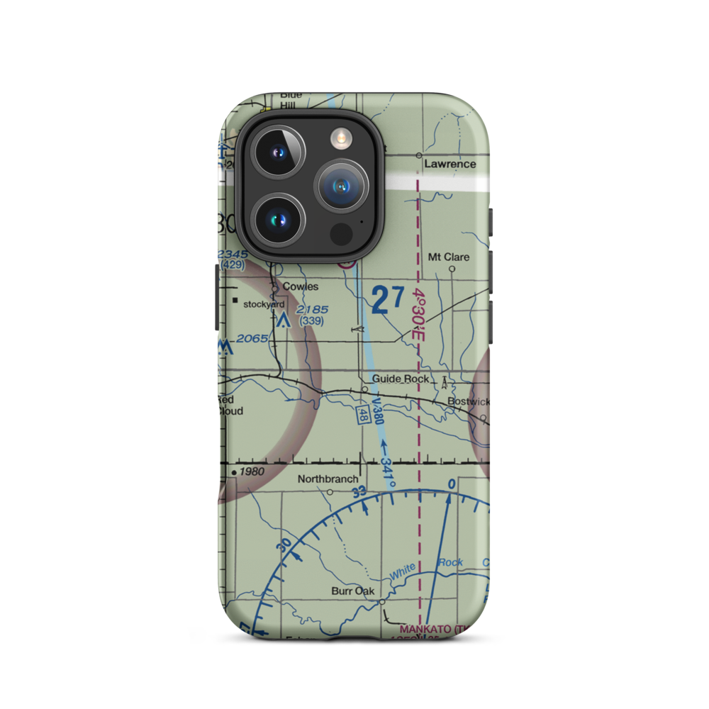 Ely Airport (NE04) VFR Sectional  Tough iPhone Case iPhone 16 Pro model shown