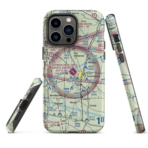 Emanuel County Airport (SBO) VFR Sectional  Tough iPhone Case