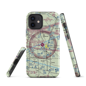 Emanuel County Airport (SBO) VFR Sectional  Tough iPhone Case