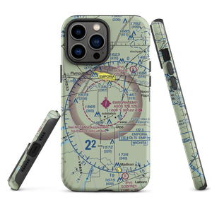 Emporia Municipal Airport (EMP) VFR Sectional  Tough iPhone Case