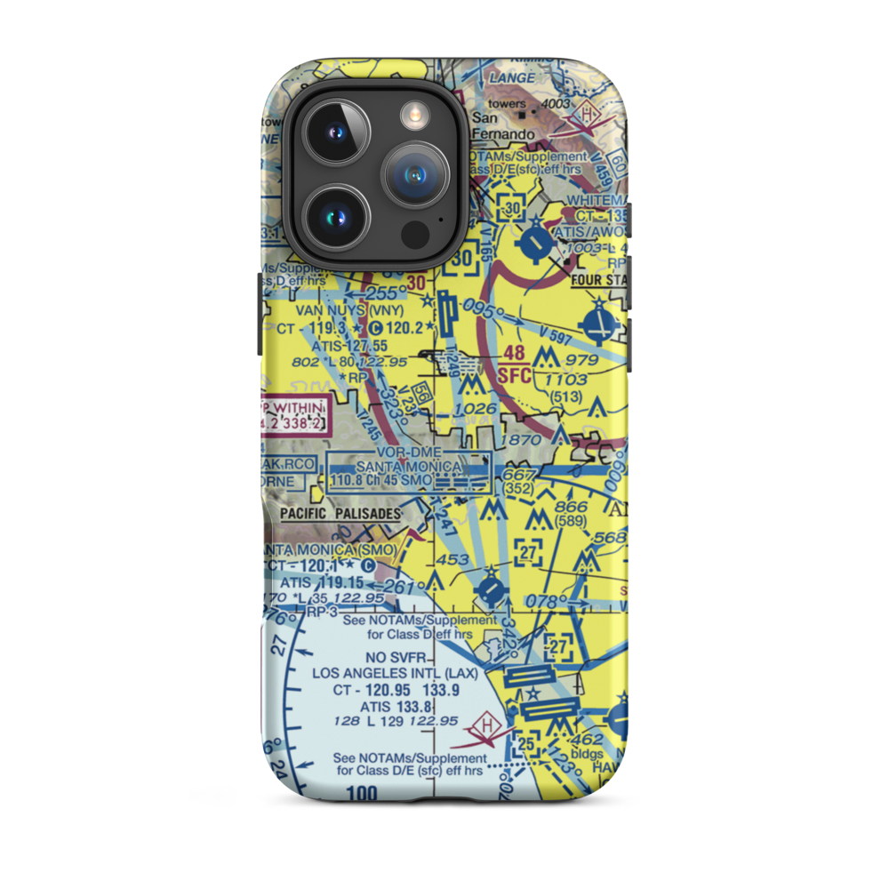 Engine Co Nr 109 Heliport (61L) VFR Sectional  Tough iPhone Case iPhone 16 Pro Max model shown