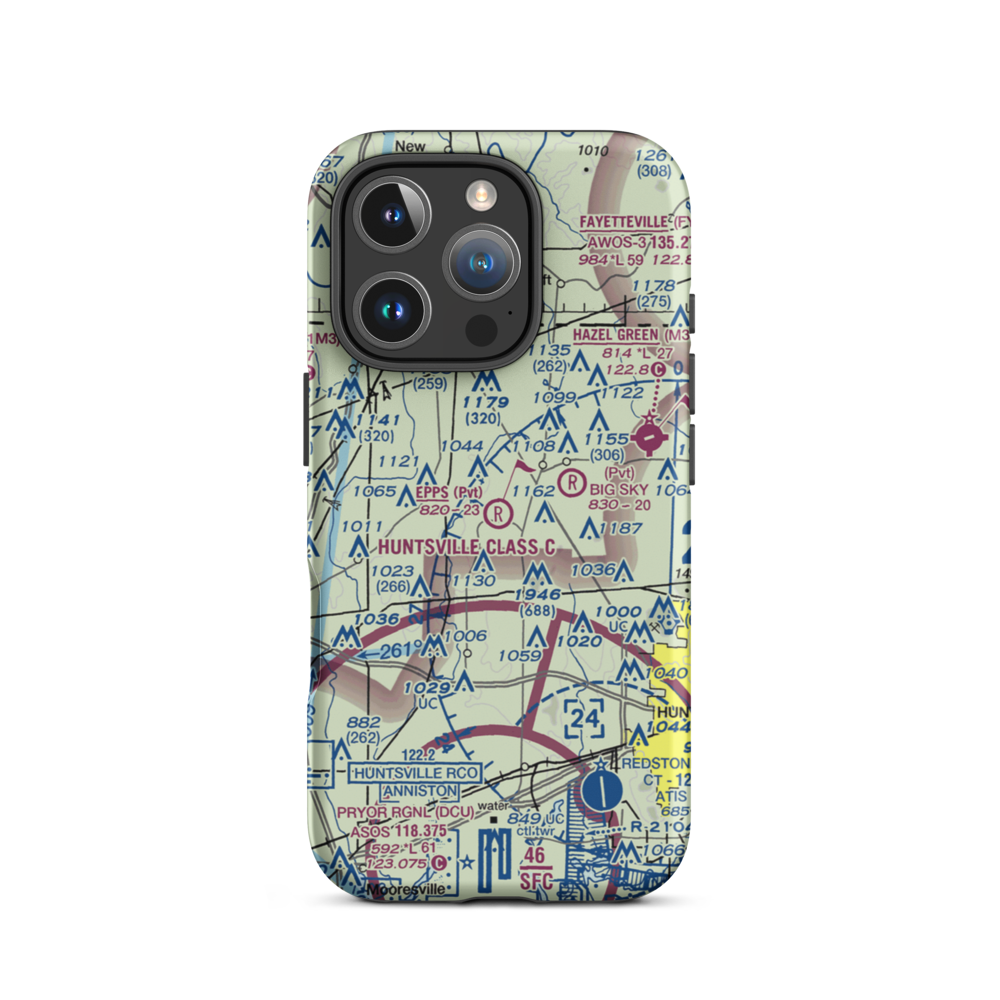 Epps Airpark (00AL) VFR Sectional  Tough iPhone Case iPhone 16 Pro model shown
