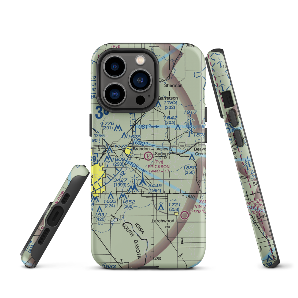 Erickson Intergalactic Airport (SD73) VFR Sectional  Tough iPhone Case iPhone 13 Pro model shown