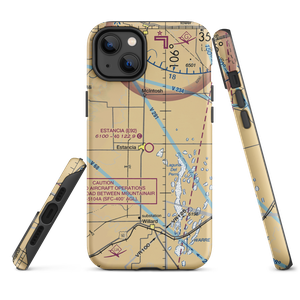 Estancia Municipal Airport (E92) VFR Sectional  Tough iPhone Case