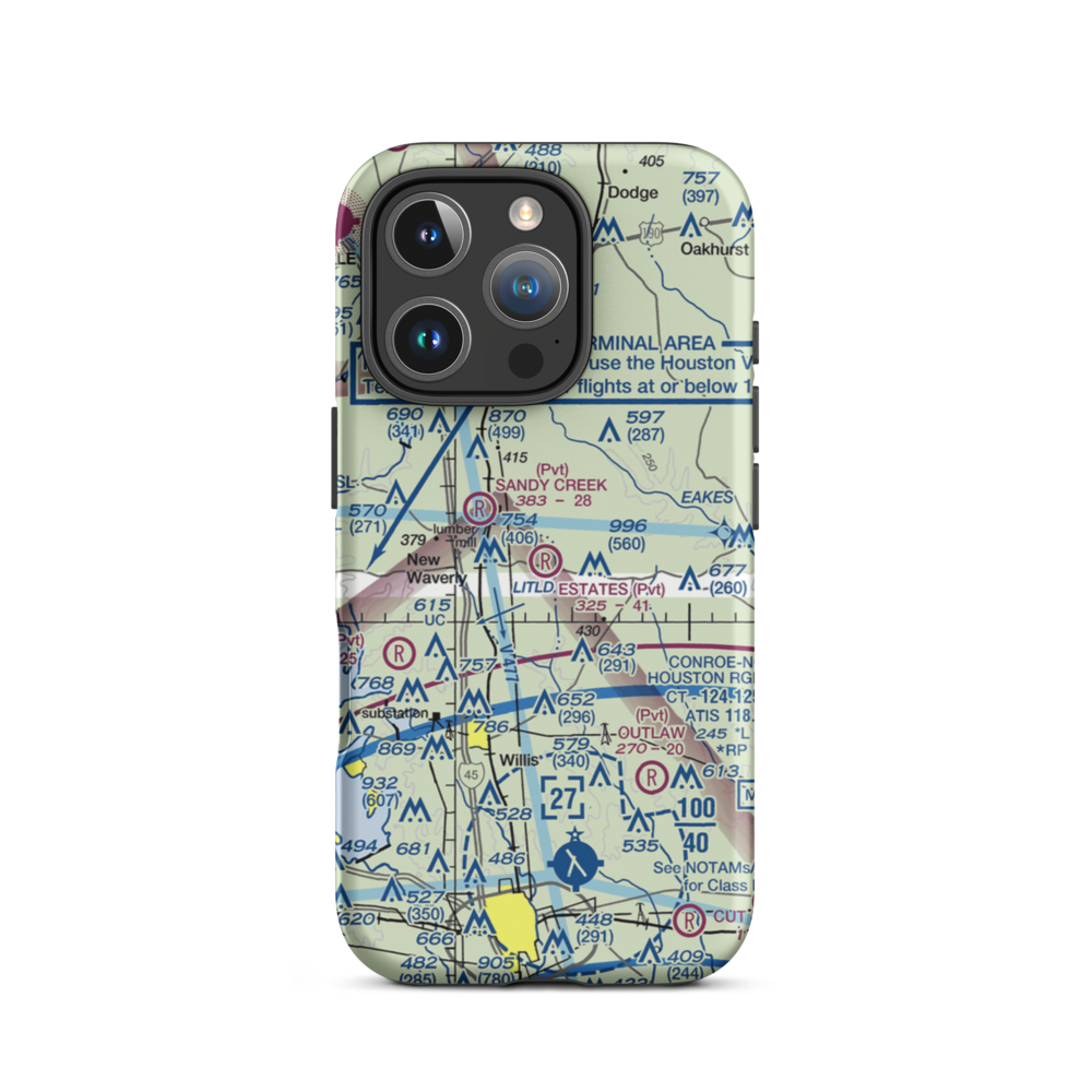 Estates Airpark (XS09) VFR Sectional  Tough iPhone Case iPhone 16 Pro model shown