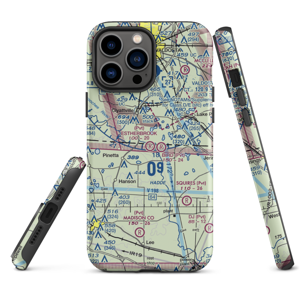 Estherbrook Aerodrome (7FD9) VFR Sectional  Tough iPhone Case iPhone 13 Pro Max model shown