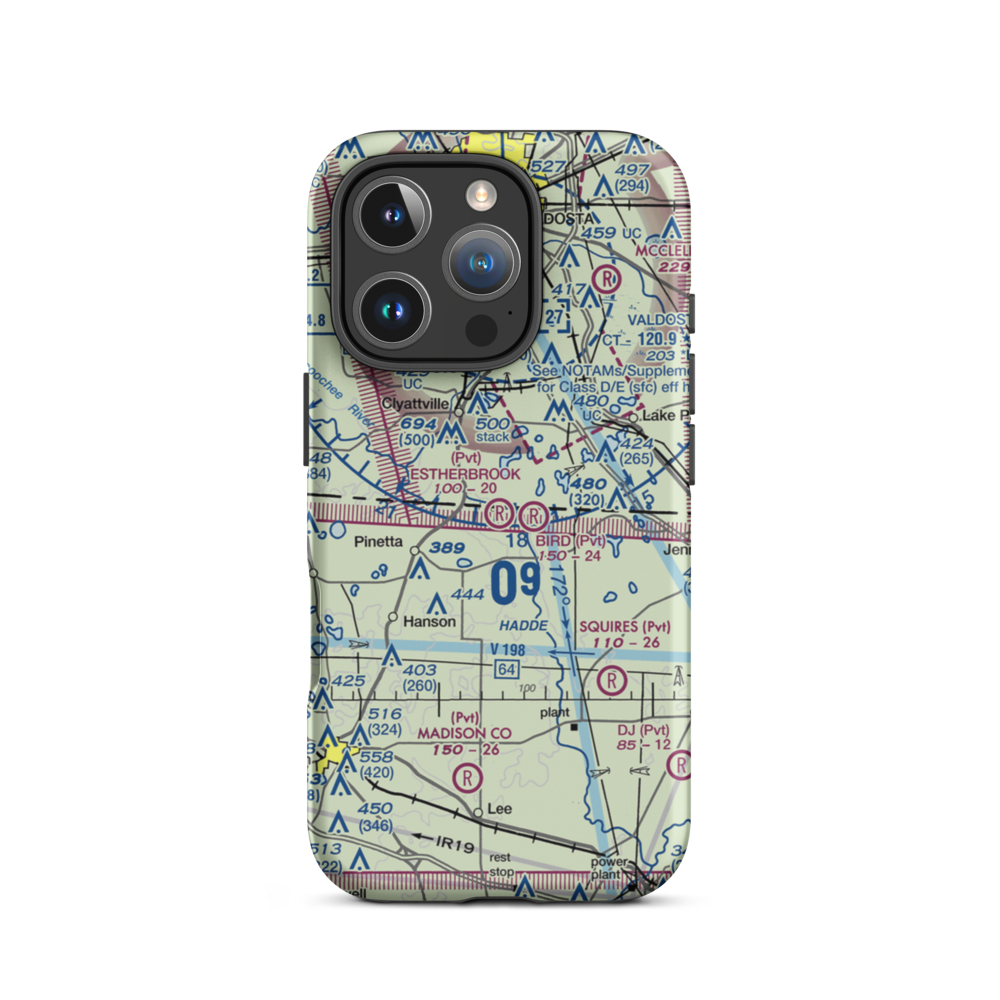 Estherbrook Aerodrome (7FD9) VFR Sectional  Tough iPhone Case iPhone 16 Pro model shown
