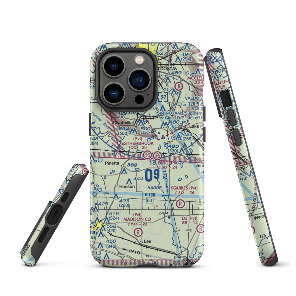 Estherbrook Aerodrome (7FD9) VFR Sectional  Tough iPhone Case iPhone 13 Pro model shown