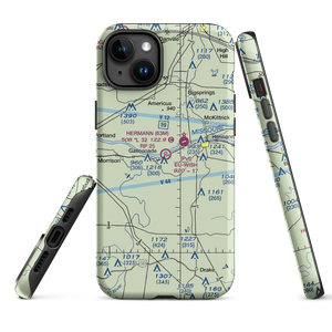 Eu-Wish Airport (MU68) VFR Sectional  Tough iPhone Case