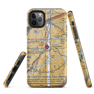 Evanston-Uinta County Airport-Burns Field (EVW) VFR Sectional  Tough iPhone Case