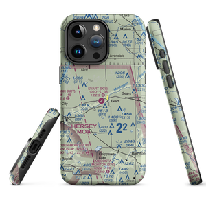 Evart Municipal Airport (9C8) VFR Sectional  Tough iPhone Case