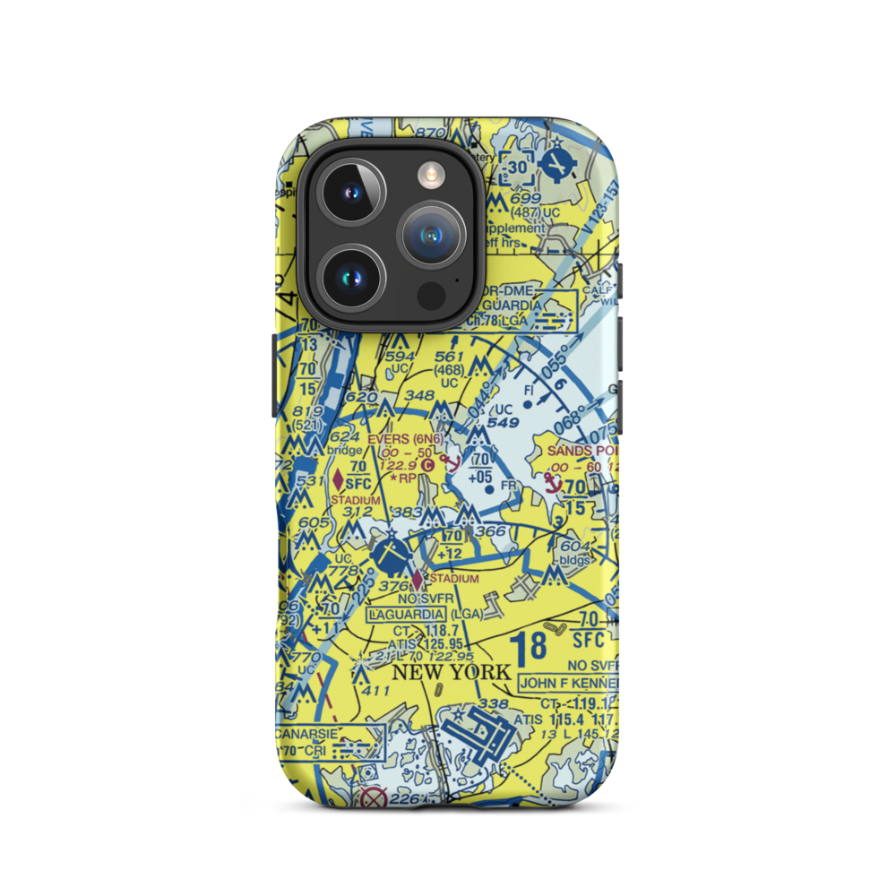 Evers Seaplane Base (6N6) VFR Sectional  Tough iPhone Case iPhone 16 Pro model shown