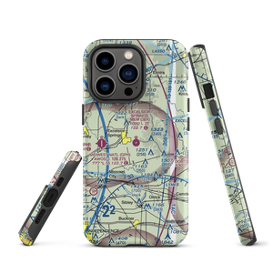 Excelsior Springs Memorial Airport (3EX) VFR Sectional  Tough iPhone Case